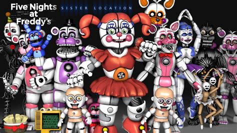 fnaf sl characters|More.